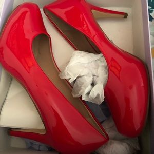 Madden Girl Red Patent Pumps